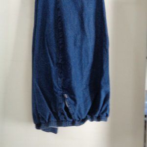 CHIC 24W Petite Womens Stretch JEANS Med. BLUE Straight Leg